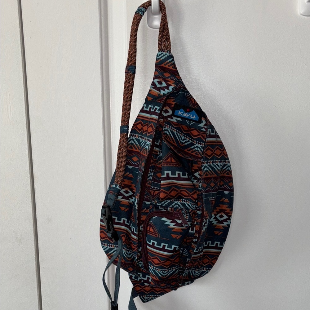 KAVU crossbody rope sling bag Aztec southwest pattern